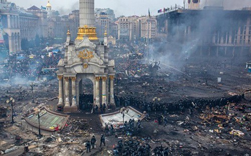 W te dni, w sercu Ukrainy, zabito ok. 100 uczestników Rewolucji Godności./